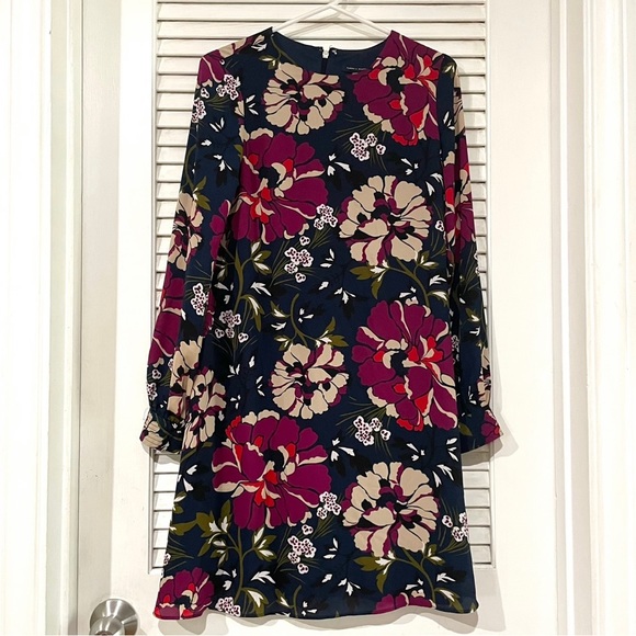 TOMMY HILFIGER Women’s Floral Print Chiffon A-Line Dress - Picture 2 of 11